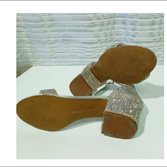 Steve Madden Chic Silver Sandales Size 5.5 - Picture 3 of 5